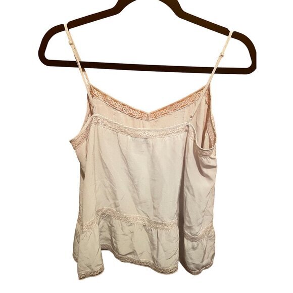 Repeat Women's Lace-Trimmed 1--% Silk Camisole Top Size 36 - Picture 2 of 6